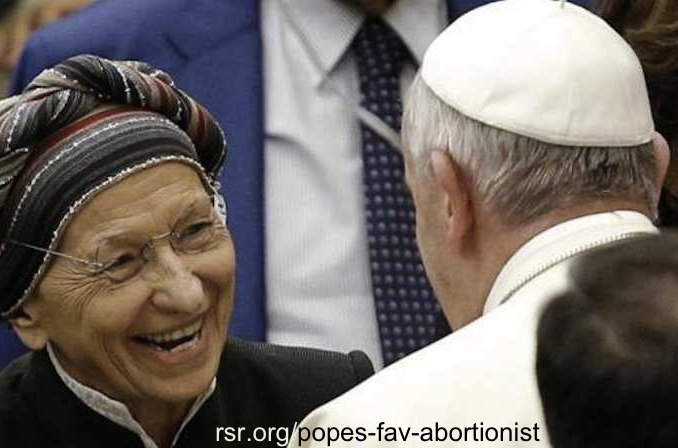 Pope Francis' favorite abortionist Emma Bonino