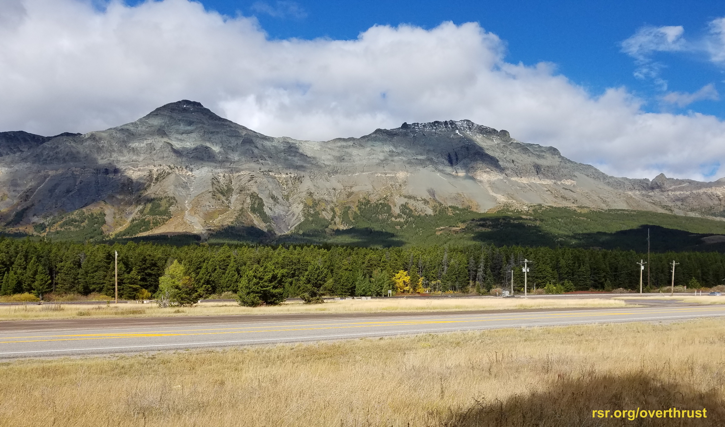 Lewis Overthrust Fault just outside of Glacier National Park 